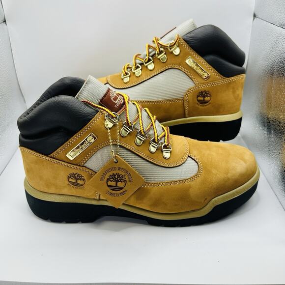 Timberland Field Boot Waterproof L/F MID Men Wheat Nubuck 0A18RI 231 Size 9.5 - Picture 1 of 9